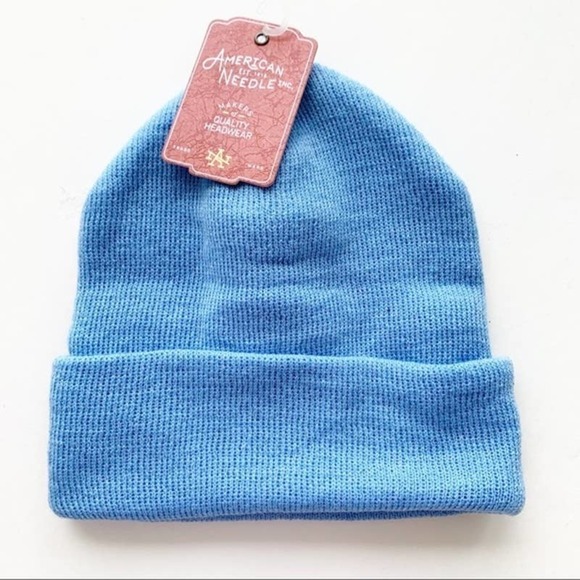 AMERICAN NEEDLE LIGHT BLUE BEANIE UNISEX NWT - Picture 1 of 2